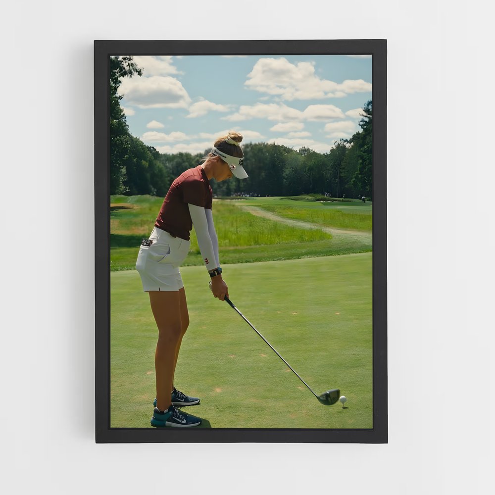 Poster Nelly korda parcours – affiche Golf (vue 2)